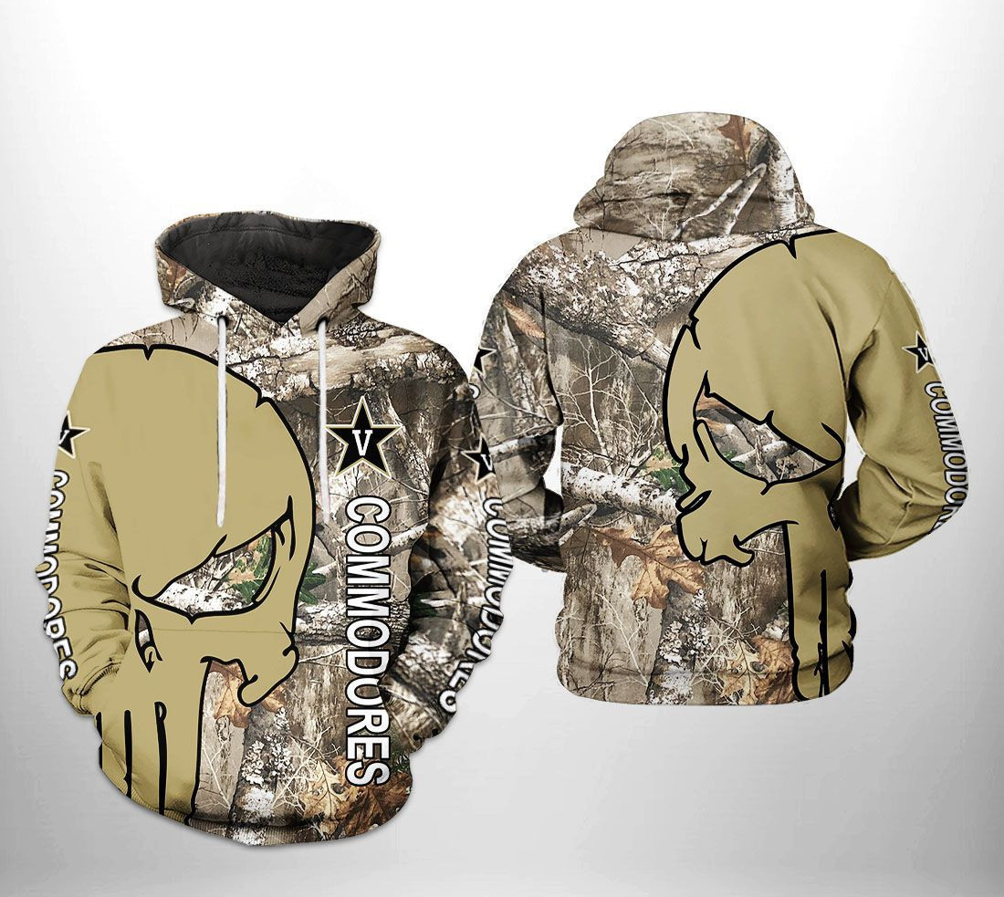 Vanderbilt Commodores NCAA Camo Veteran Hunting Hoodie Neasalamis