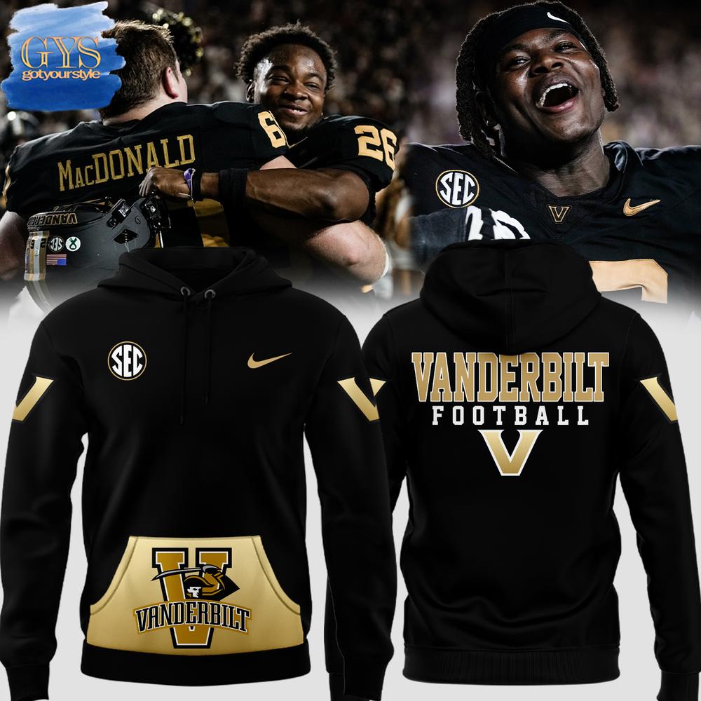Vanderbilt Commodores Special Gold Black Hoodie Neasalamis