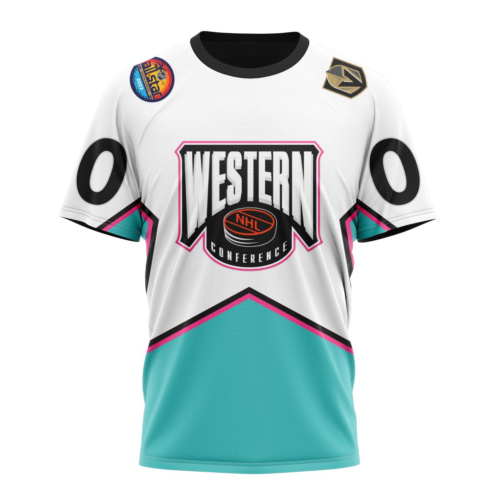 Vegas Golden Knights All-Star Western Conference 2023 Personalized Name And Number T-Shirt Style Neasalamis.com