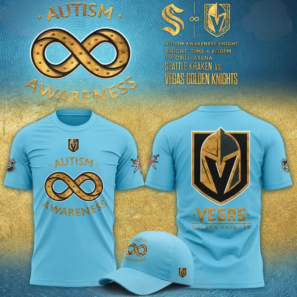 Vegas Golden Knights Autism Awareness 2025 T-Shirt Great Gifts For Hockey Fans Neasalamis.com
