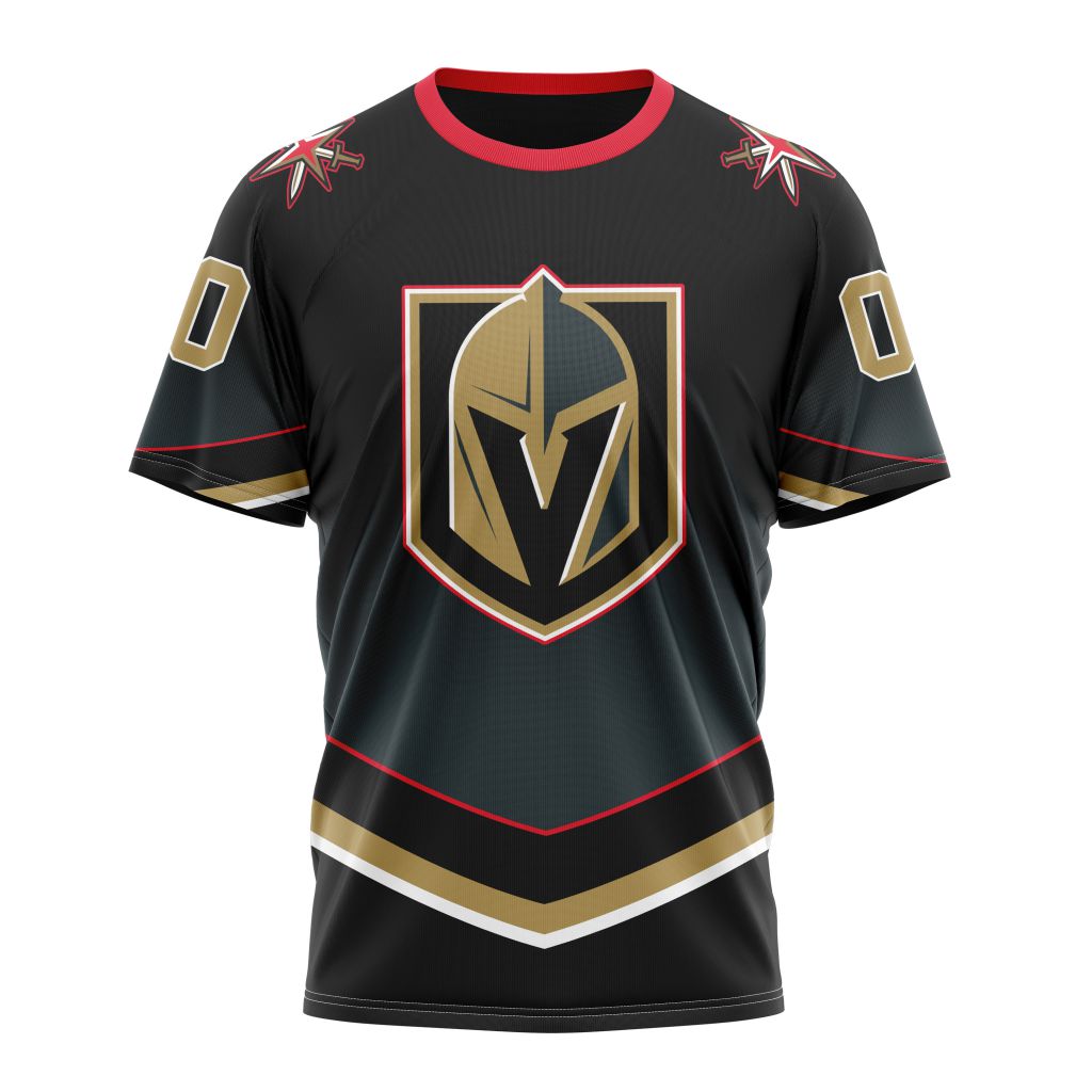 Vegas Golden Knights New Gradient Series Concept Personalized Name And Number T-Shirt Style Neasalamis.com