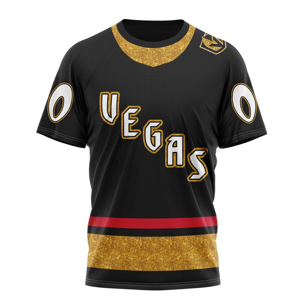 Vegas Golden Knights Reverse Retro Kits 2022 Personalized Name And Number T-Shirt Style Neasalamis.com