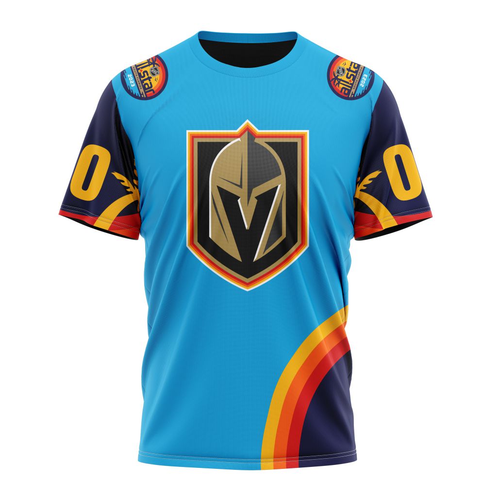 Vegas Golden Knights Special ALL-Star Game Design With Atlantic Ocean Personalized Name And Number T-Shirt Style Neasalamis.com