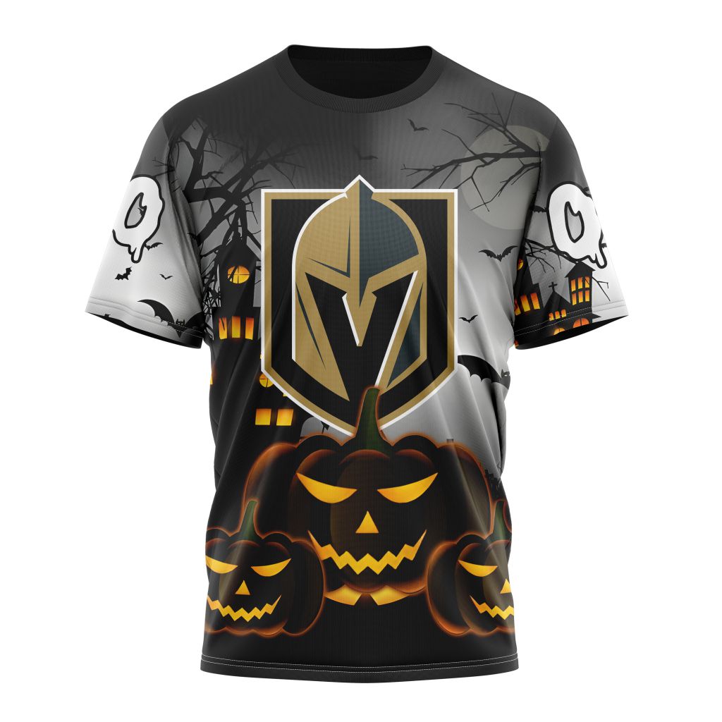 Vegas Golden Knights Special Design For Halloween Personalized Name And Number T-Shirt Style Neasalamis.com