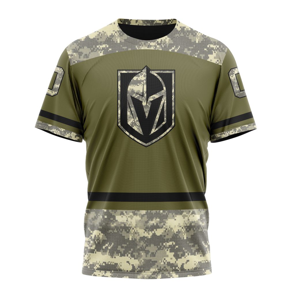 Vegas Golden Knights Special Military Appreciation Design 04 Personalized Name And Number T-Shirt Style Neasalamis.com