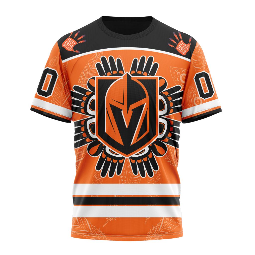 Vegas Golden Knights Special National Day For Truth And Reconciliation Design 01 Personalized Name And Number T-Shirt Style Neasalamis.com