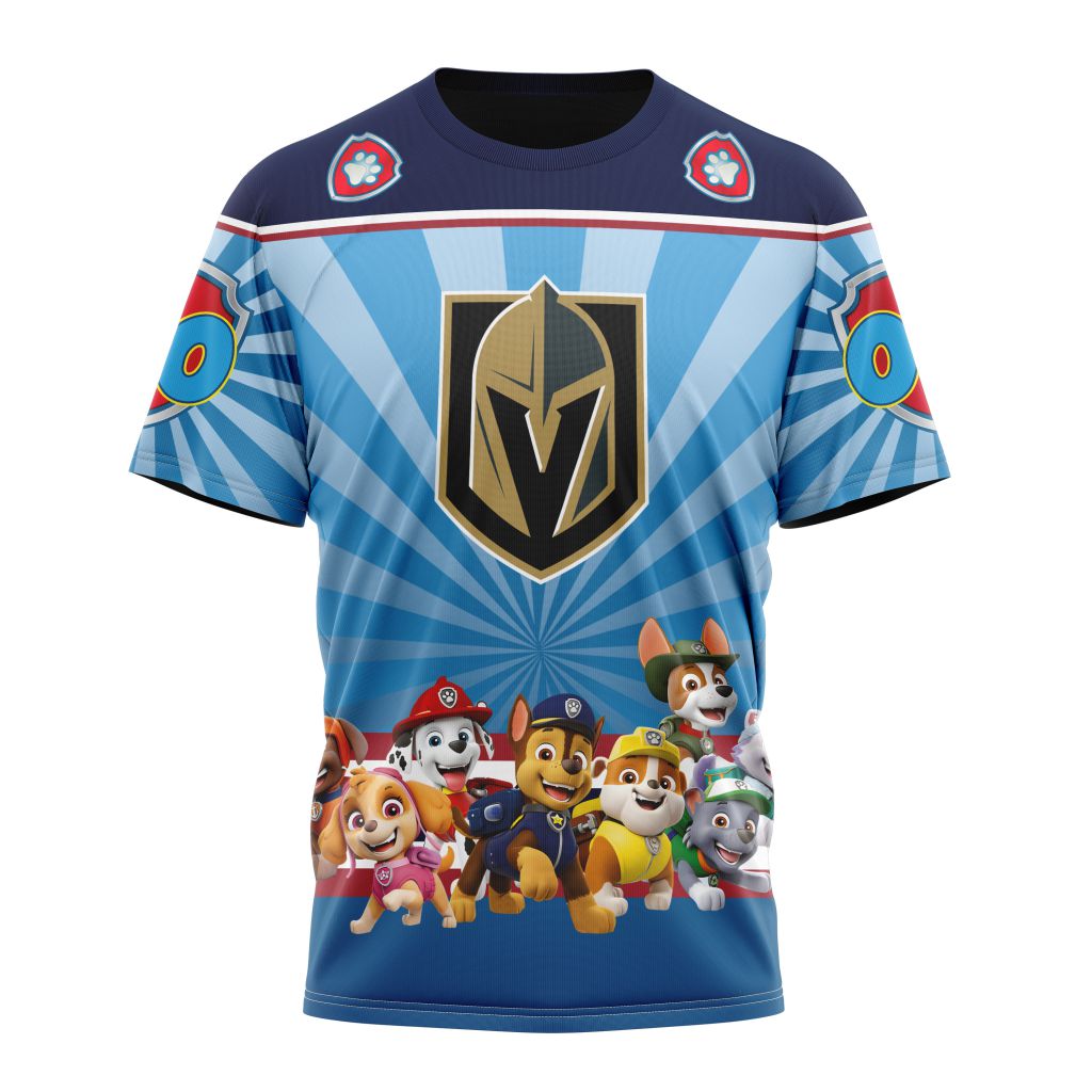 Vegas Golden Knights Special Paw Patrol Kits Personalized Name And Number T-Shirt Style Neasalamis.com