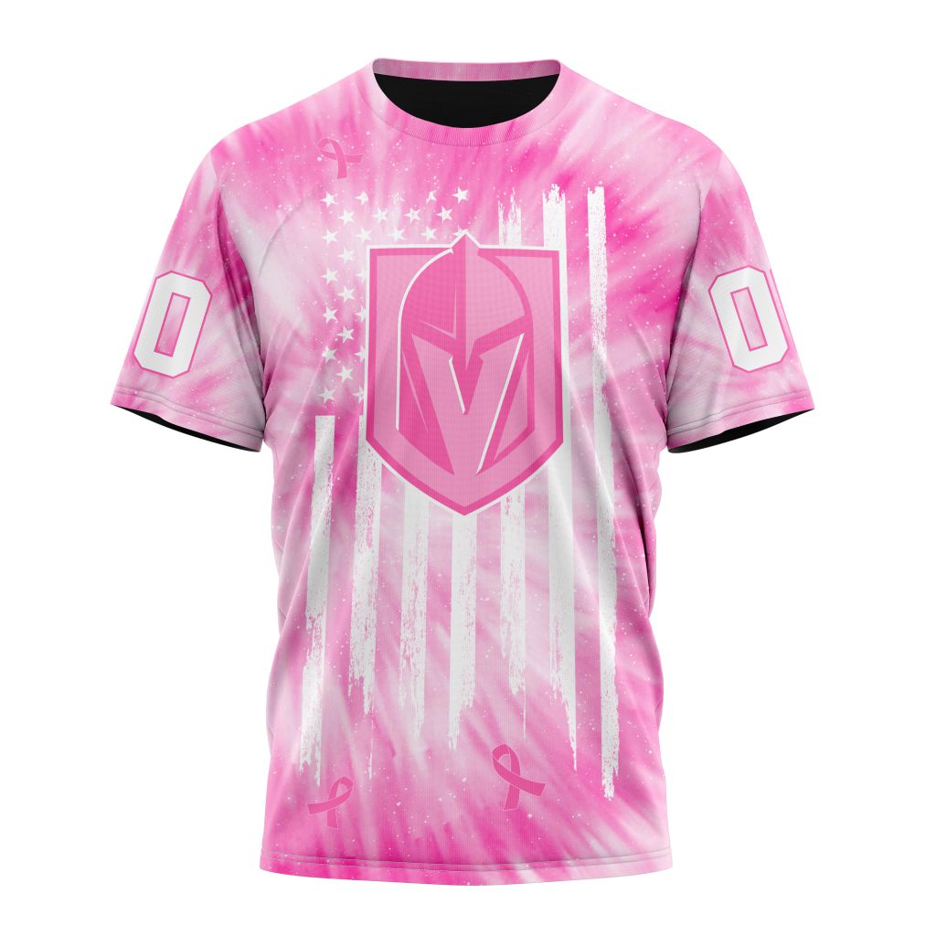 Vegas Golden Knights Special Pink Tie-Dye Personalized Name And Number T-Shirt Style Neasalamis.com