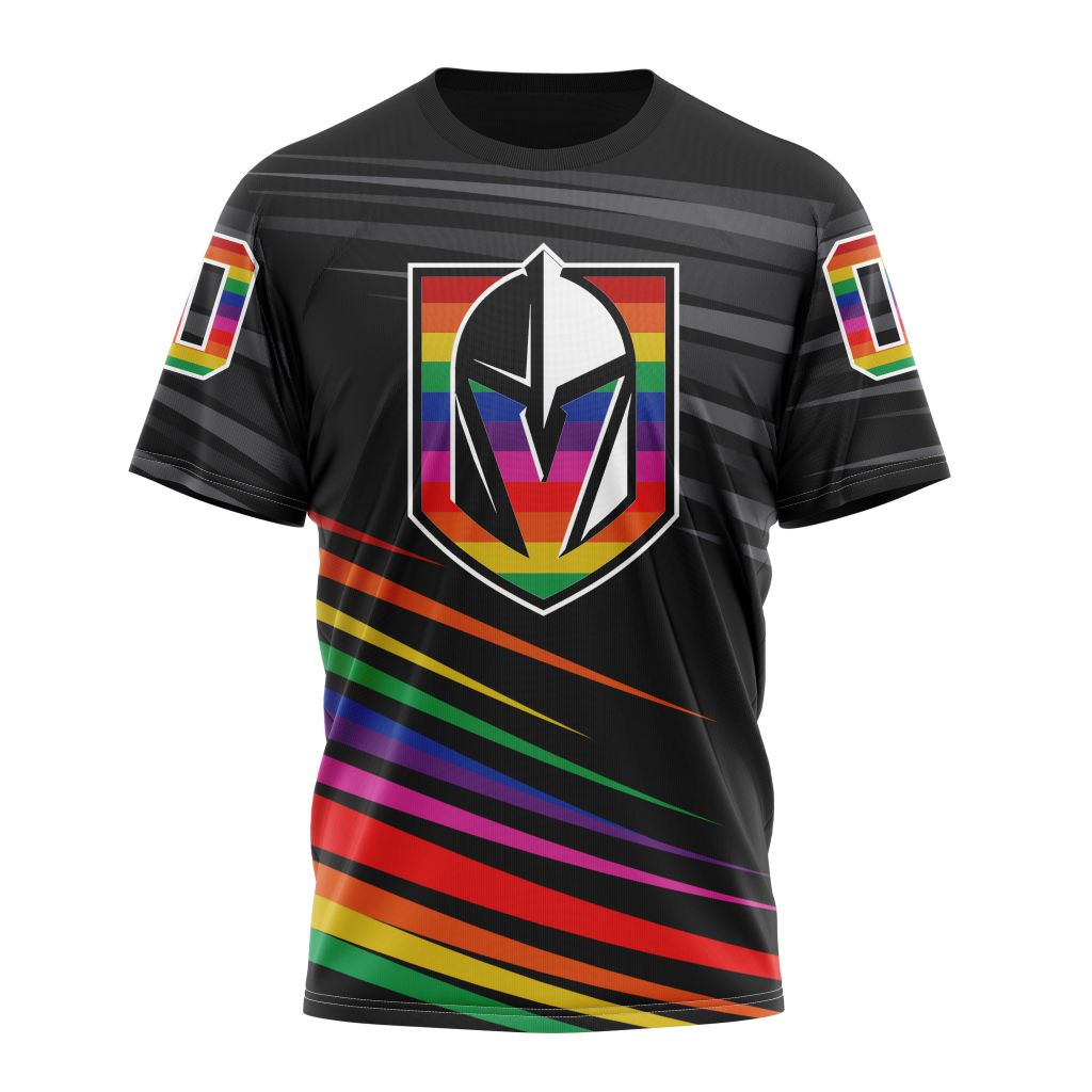 Vegas Golden Knights Special Pride Design Hockey Is For Everyone 01 Personalized Name And Number T-Shirt Style Neasalamis.com