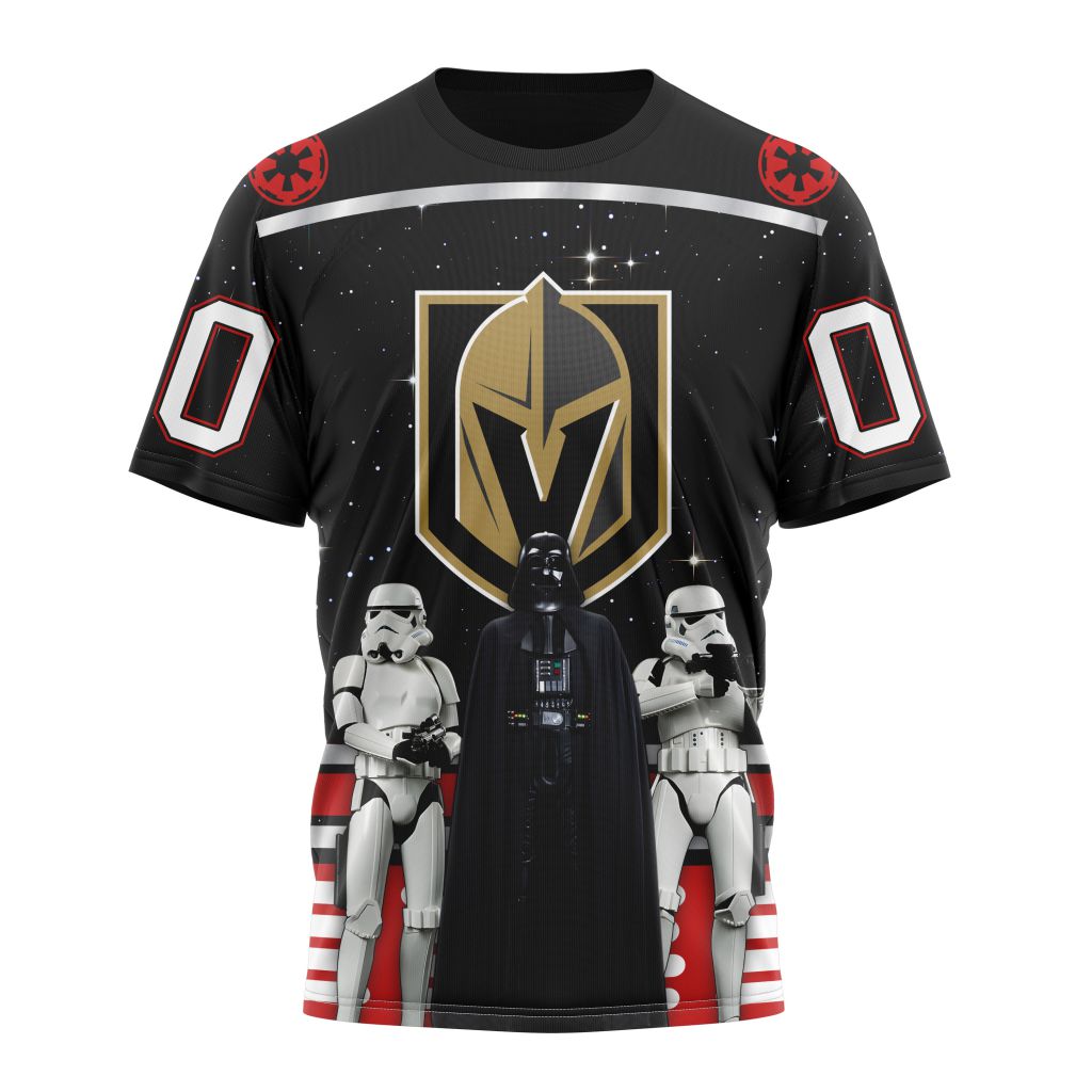 Vegas Golden Knights Special Star Wars Design May The 4th Be With You Personalized Name And Number T-Shirt Style Neasalamis.com