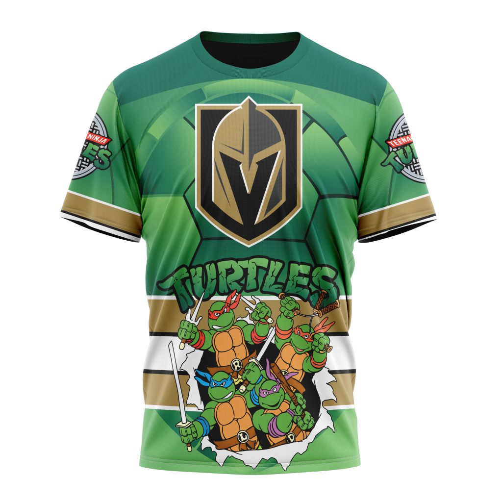 Vegas Golden Knights Special Teenage Mutant Ninja Turtles Design 02 Personalized Name And Number T-Shirt Style Neasalamis.com