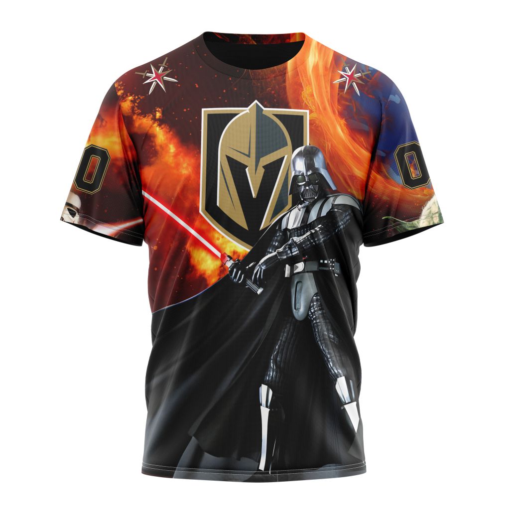 Vegas Golden Knights Specialized Design X Star War Personalized Name And Number T-Shirt Style Neasalamis.com