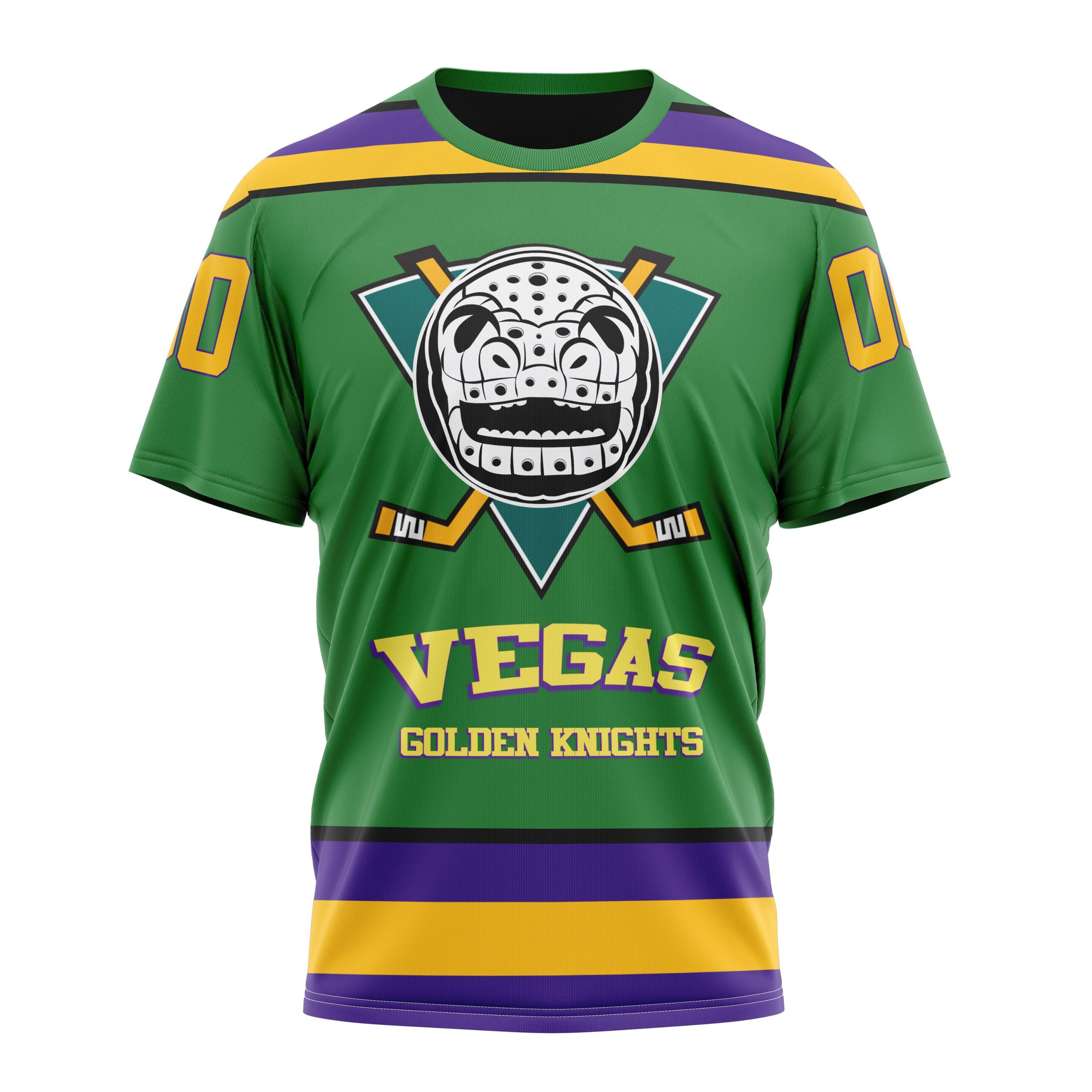 Vegas Golden Knights Specialized Design X The Mighty Ducks Personalized Name And Number T-Shirt Style Neasalamis.com