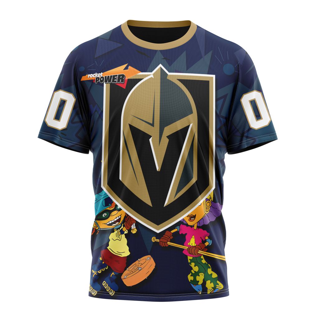 Vegas Golden Knights Specialized For Rocket Power Personalized Name And Number T-Shirt Style Neasalamis.com