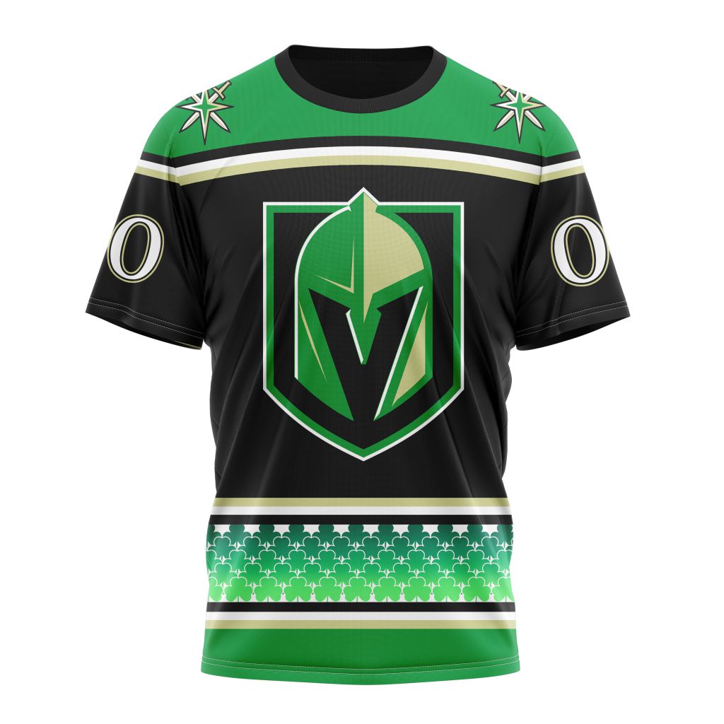 Vegas Golden Knights Specialized Hockey Celebrate St Patrick's Day Personalized Name And Number T-Shirt Style Neasalamis.com