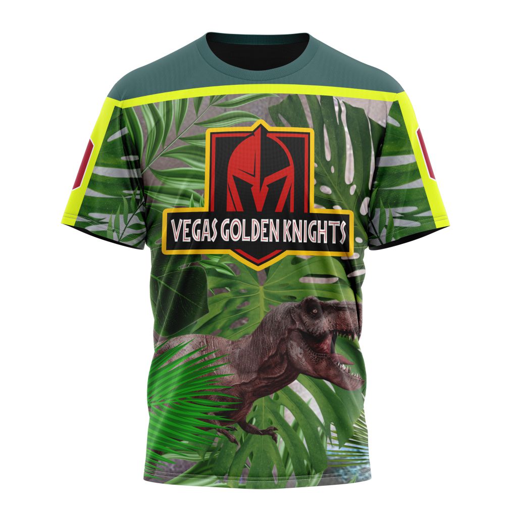 Vegas Golden Knights Specialized Jersey Hockey For Jurassic World Personalized Name And Number T-Shirt Style Neasalamis.com