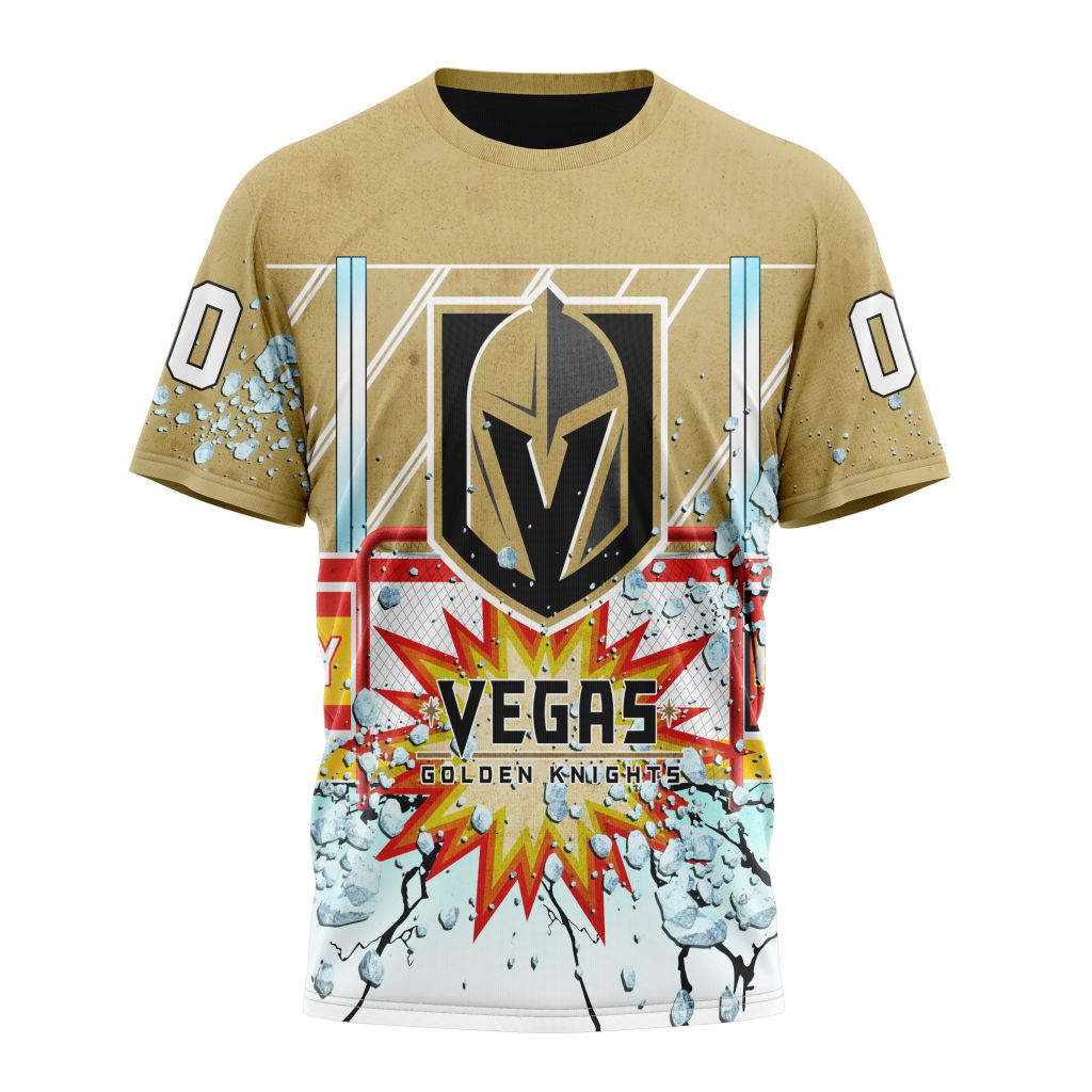 Vegas Golden Knights Specialized Jersey With Ice Hockey Arena Personalized Name And Number T-Shirt Style Neasalamis.com