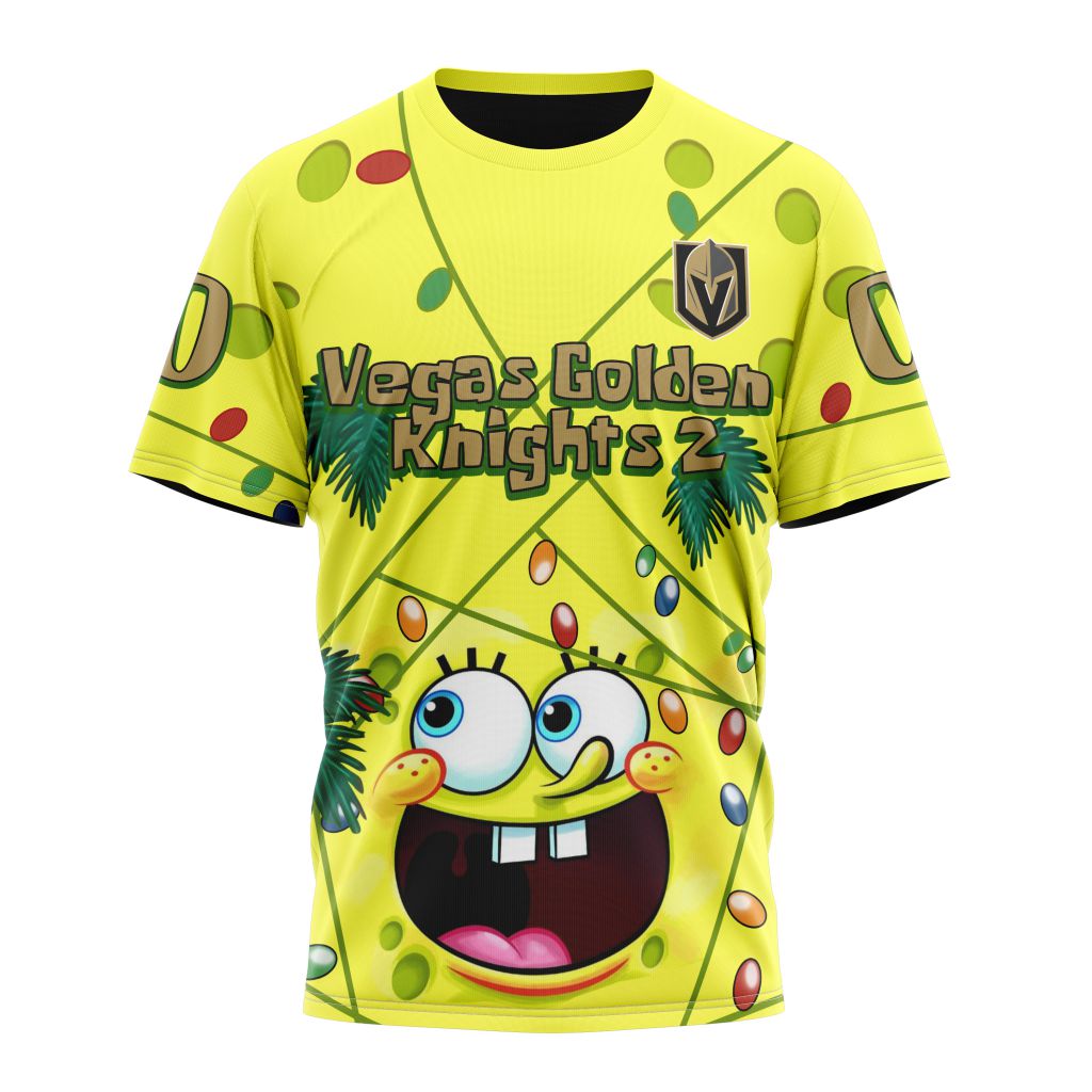 Vegas Golden Knights Specialized Jersey With SpongeBob Personalized Name And Number T-Shirt Style Neasalamis.com
