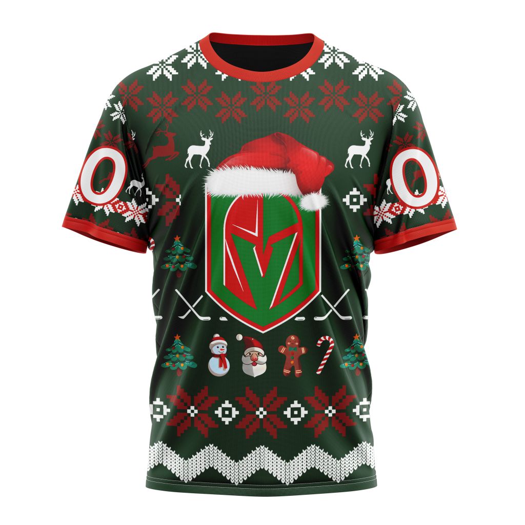 Vegas Golden Knights Specialized Unisex Christmas Is Coming Personalized Name And Number T-Shirt Style Neasalamis.com