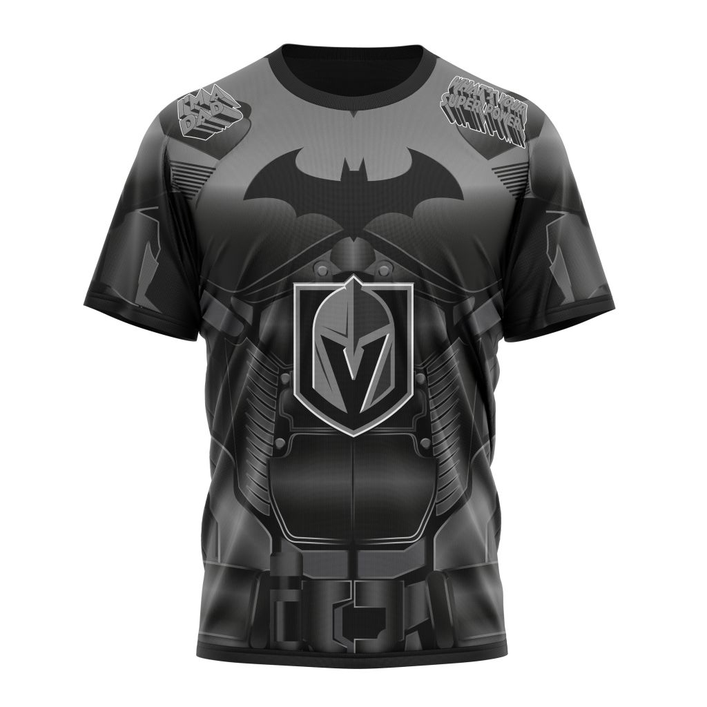 Vegas Golden Knights X Batman Specialized Design For Father Day Personalized Name And Number T-Shirt Style Neasalamis.com