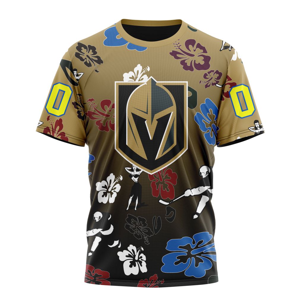 Vegas Golden Knights X Hawaii Specialized Design For Hawaiia Personalized Name And Number T-Shirt Style 94660 Neasalamis.com