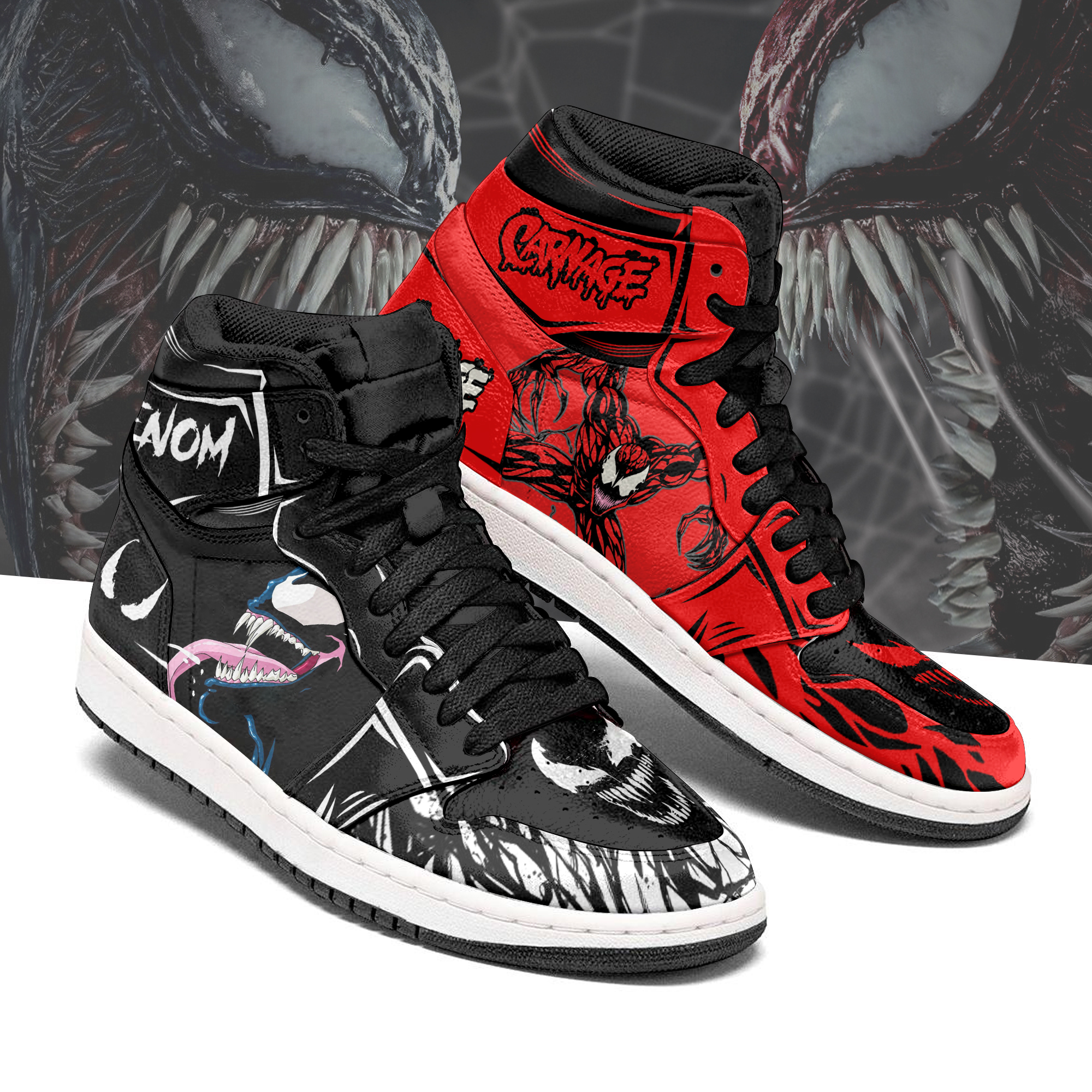 Venom AJ1 High Sneakers Shoes For Men And Women Calebmatthewhans Neasalamis