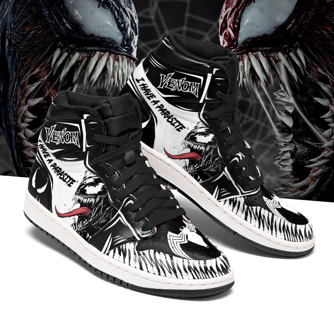Venom AJ1 High Sneakers Shoes For Men And Women Calebmatthewhans Neasalamis