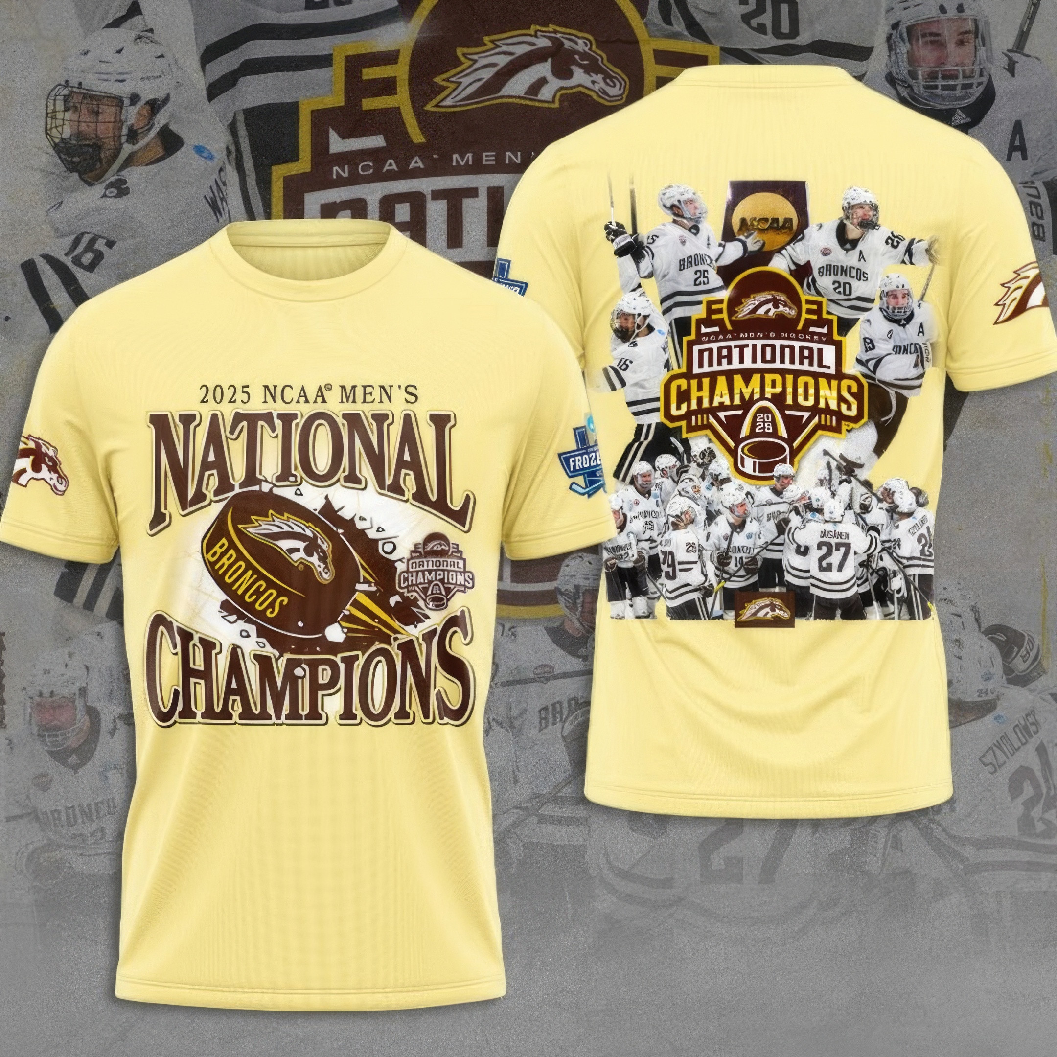 WMU Hockey 2025 National Champion Shirt Cool Gifts For Hockey Fans Neasalamis.com