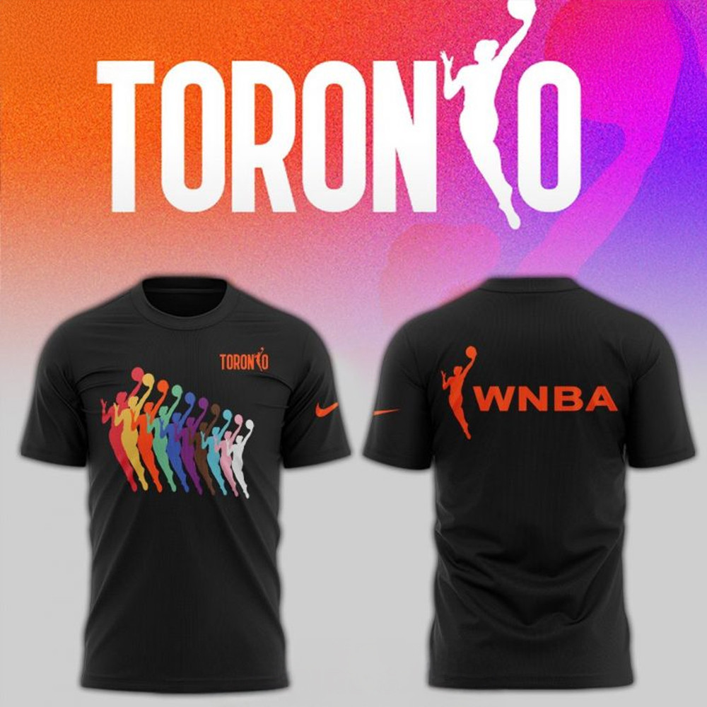 WNBA Toronto New 2025 Black T-Shirt Basketball Neasalamis.com
