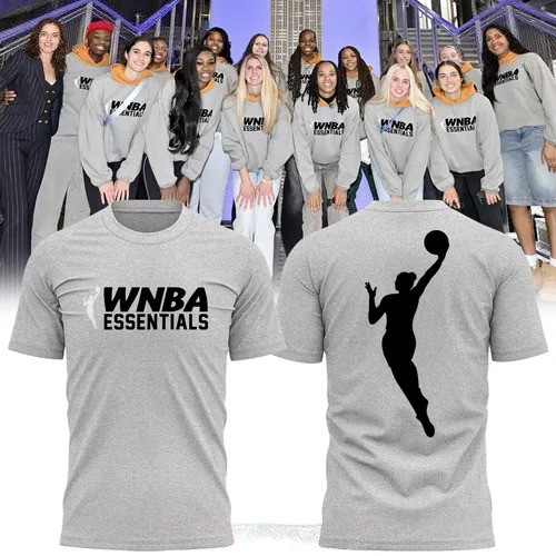 WNBA x Essentials 2025 Grey T-Shirt Basketball Neasalamis.com