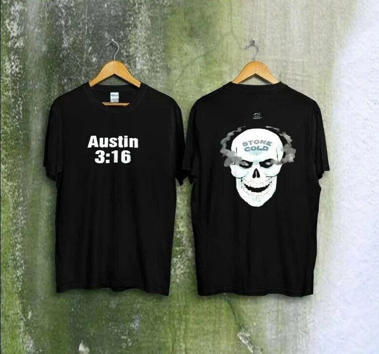 WWF WWE STONE Cold Steve Austin 316 Smoking T-Shirt Neasalamis.com