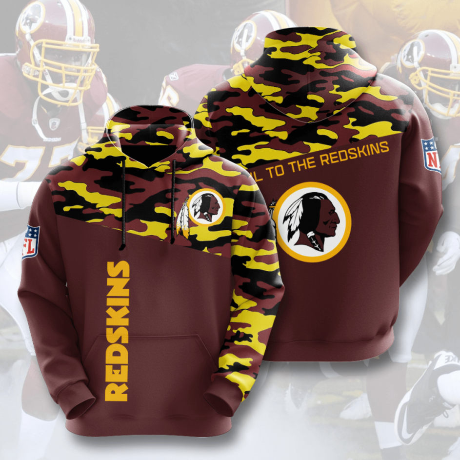 Washington Commanders Army Camo V1 NFL Football Team Hoodie Neasalamis