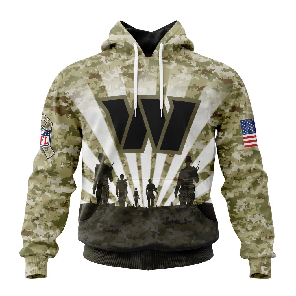 Washington Commanders Army Camo V5 NFL Football Team Hoodie Neasalamis