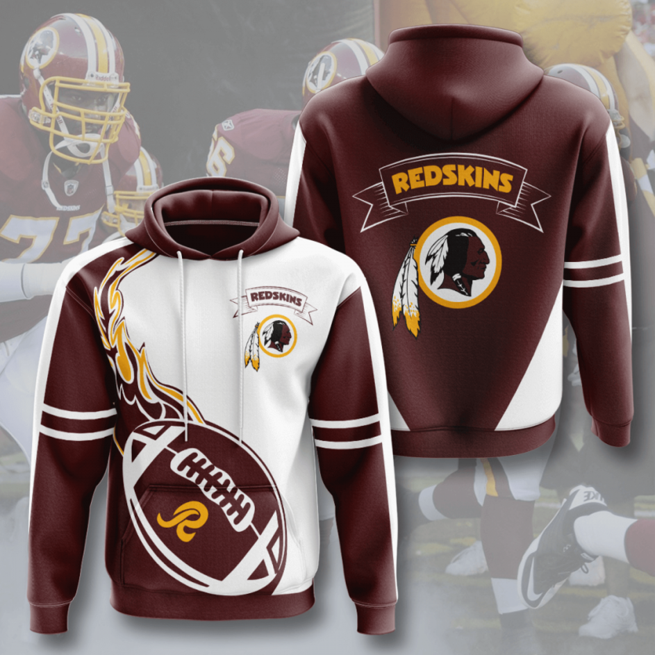 Washington Commanders Ball Fire NFL Football Team Hoodie Neasalamis