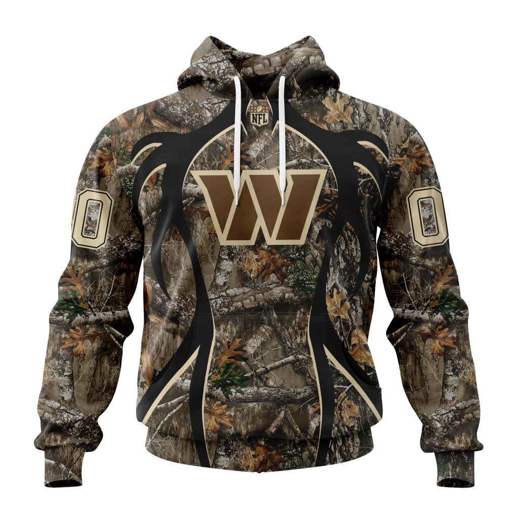 Washington Commanders Hunting Camo V1 NFL Football Team Hoodie Neasalamis