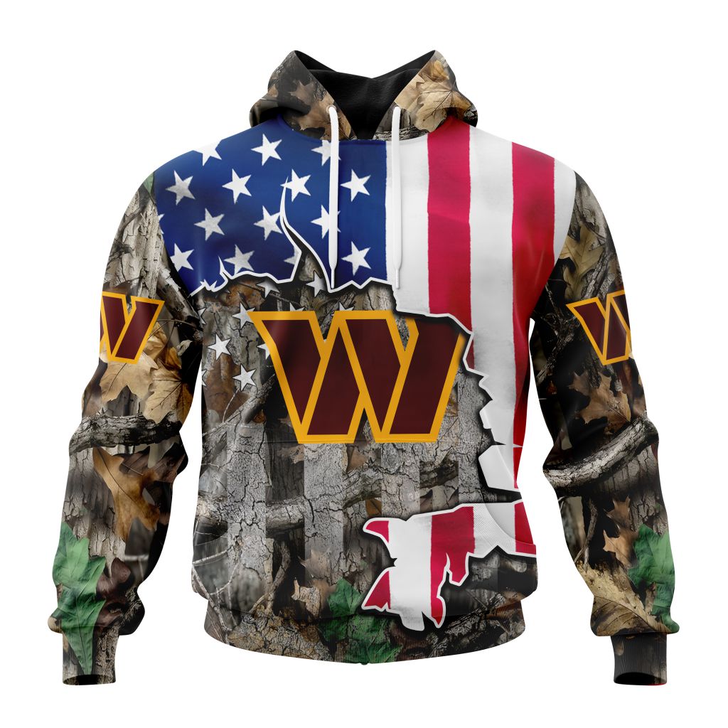 Washington Commanders Hunting Camo V2 NFL Football Team Hoodie Neasalamis