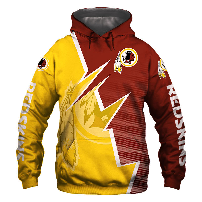 Washington Commanders Lightning V1 NFL Football Team Hoodie Neasalamis