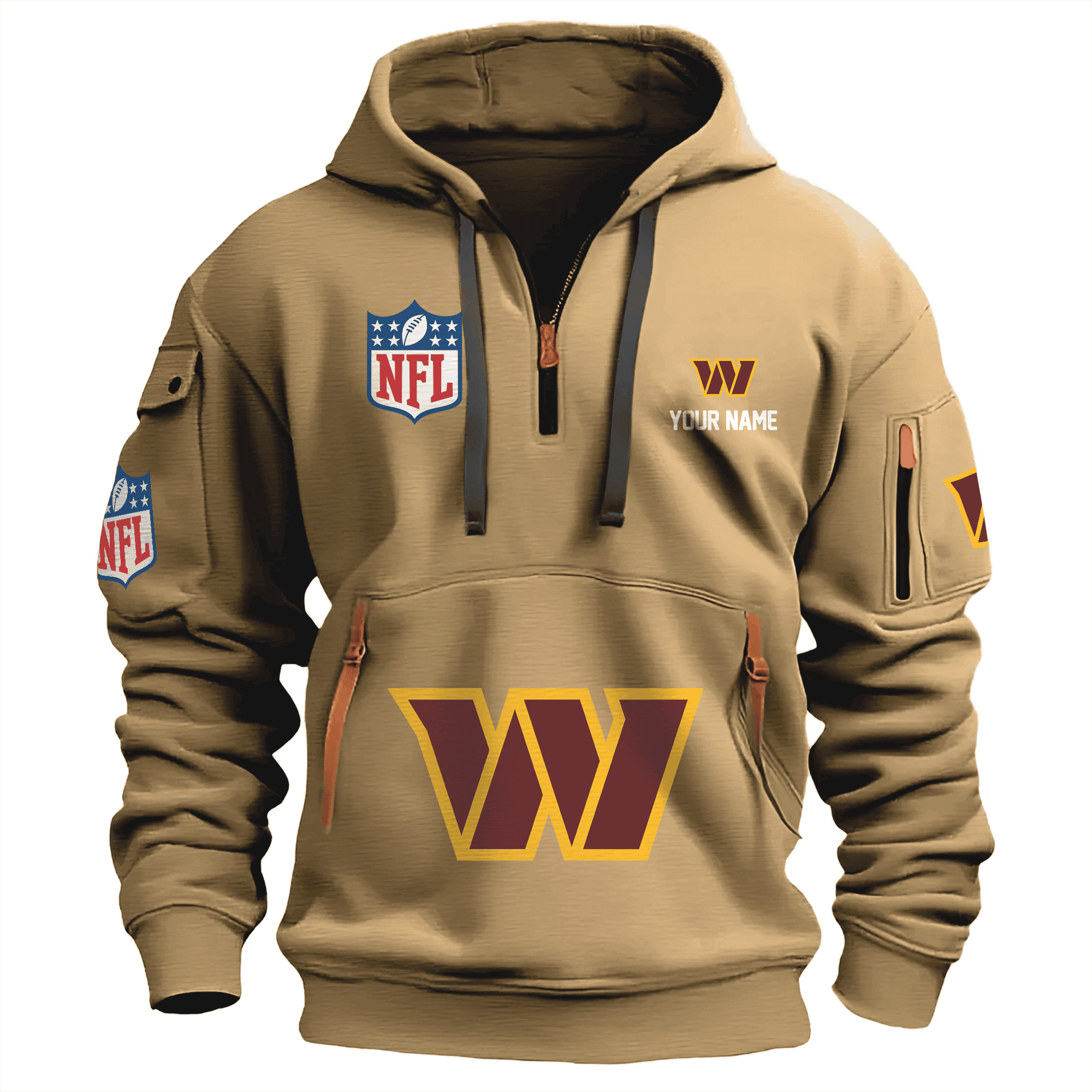 Washington Commanders Premium NFL Quarter Zip Hoodie Neasalamis