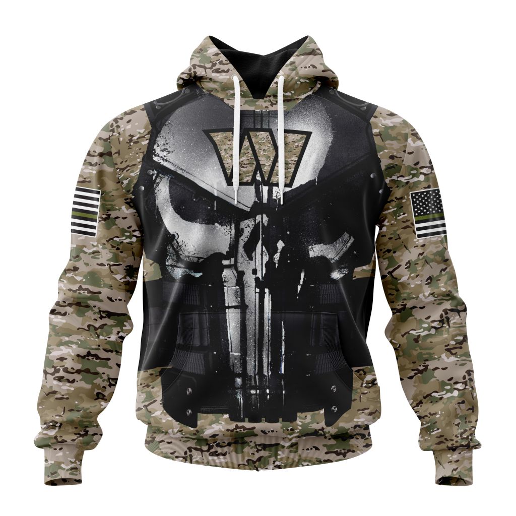 Washington Commanders Punisher Amor NFL Football Team Hoodie Neasalamis
