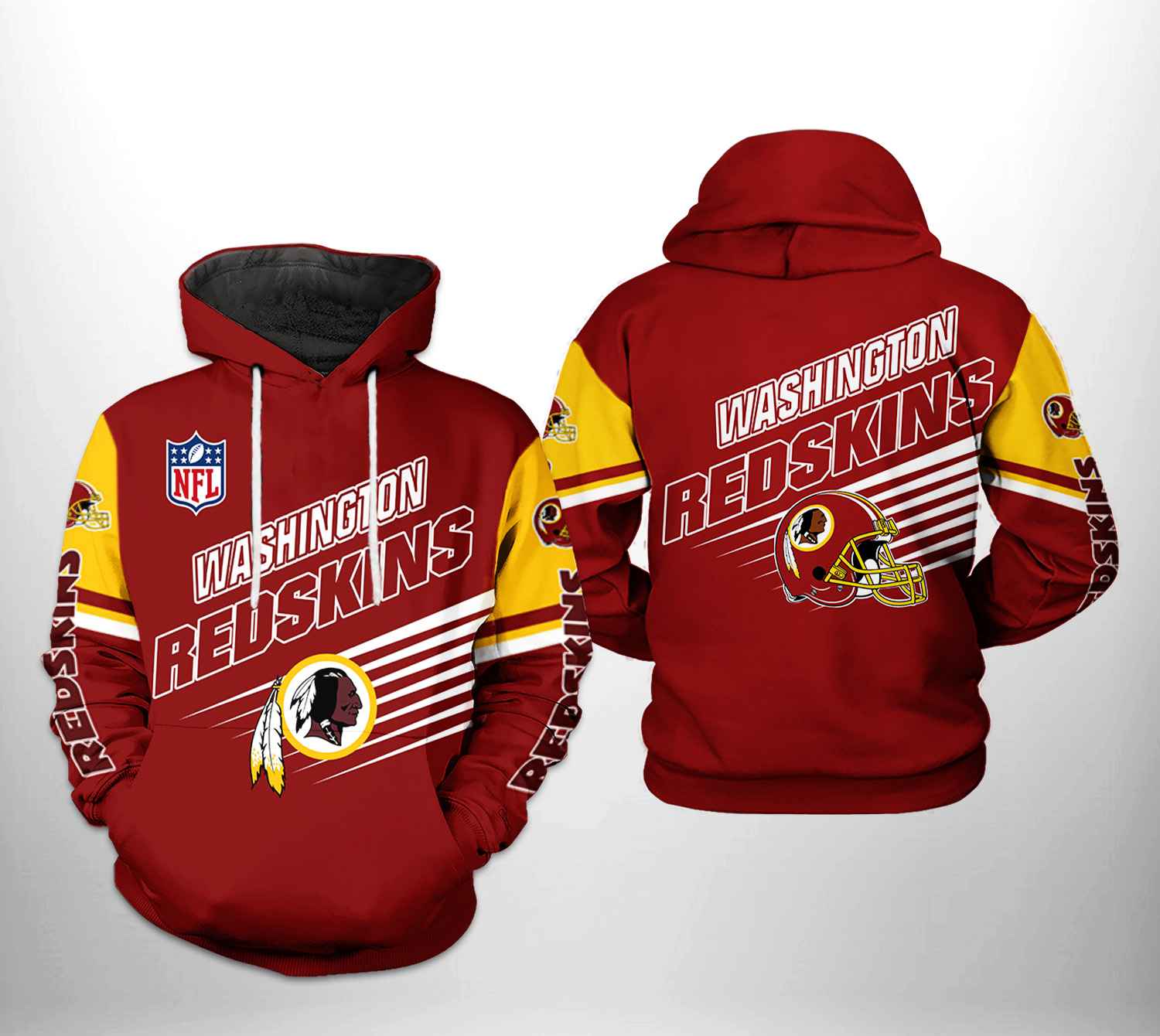 Washington Commanders Red NFL Football Team Hoodie Neasalamis
