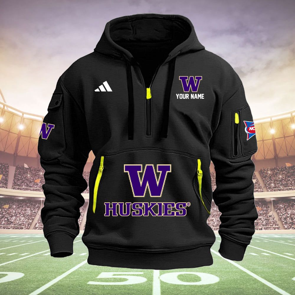 Washington Huskies Quarter Zip Hoodie Style Neasalamis