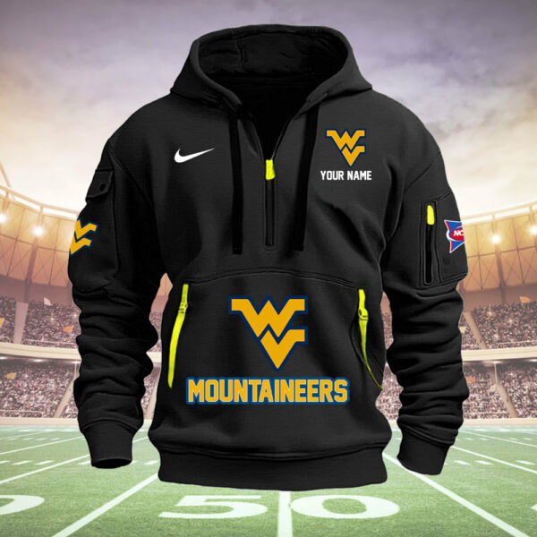 West Virginia Mountaineers Quarter Zip Hoodie Style Neasalamis