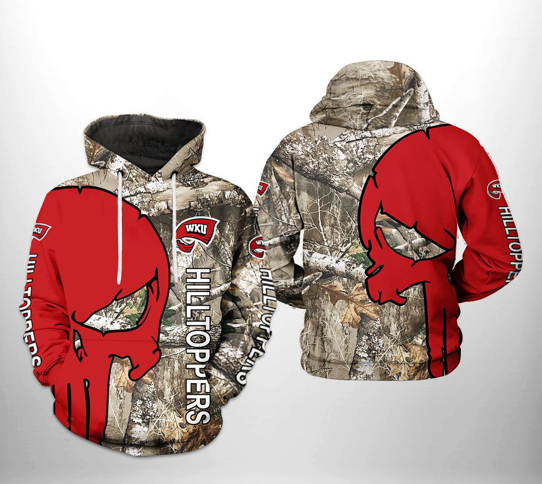 Western Kentucky Hilltoppers NCAA Camo Veteran Hunting Hoodie Neasalamis