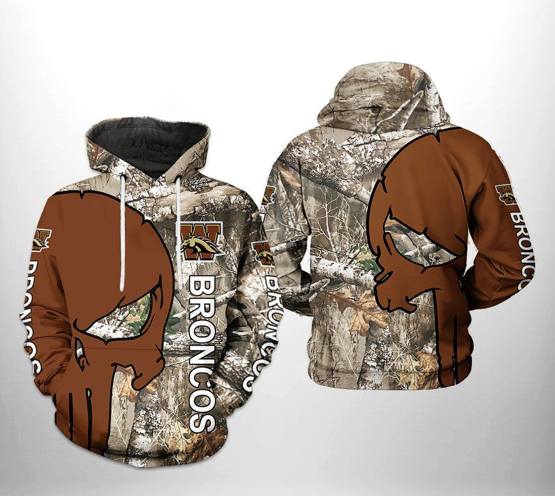 Western Michigan Broncos NCAA Camo Veteran Hunting Hoodie Neasalamis