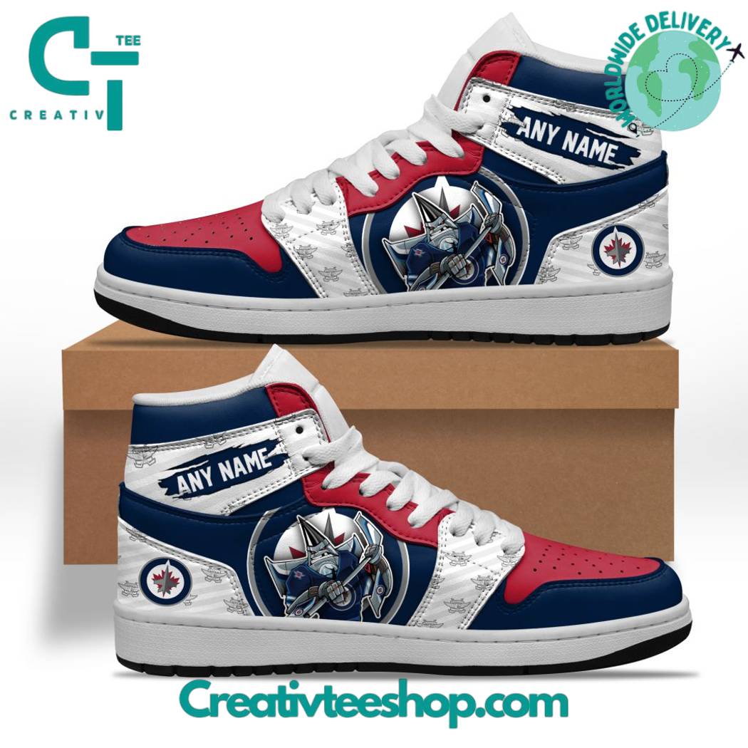 Winnipeg Jets AJ1 High Sneakers Shoes For Men And Women Calebmatthewhans Neasalamis
