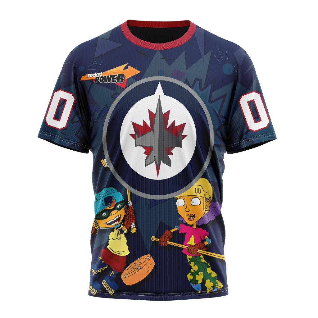 Winnipeg Jets Specialized For Rocket Power Personalized Name And Number T-Shirt Style Neasalamis.com