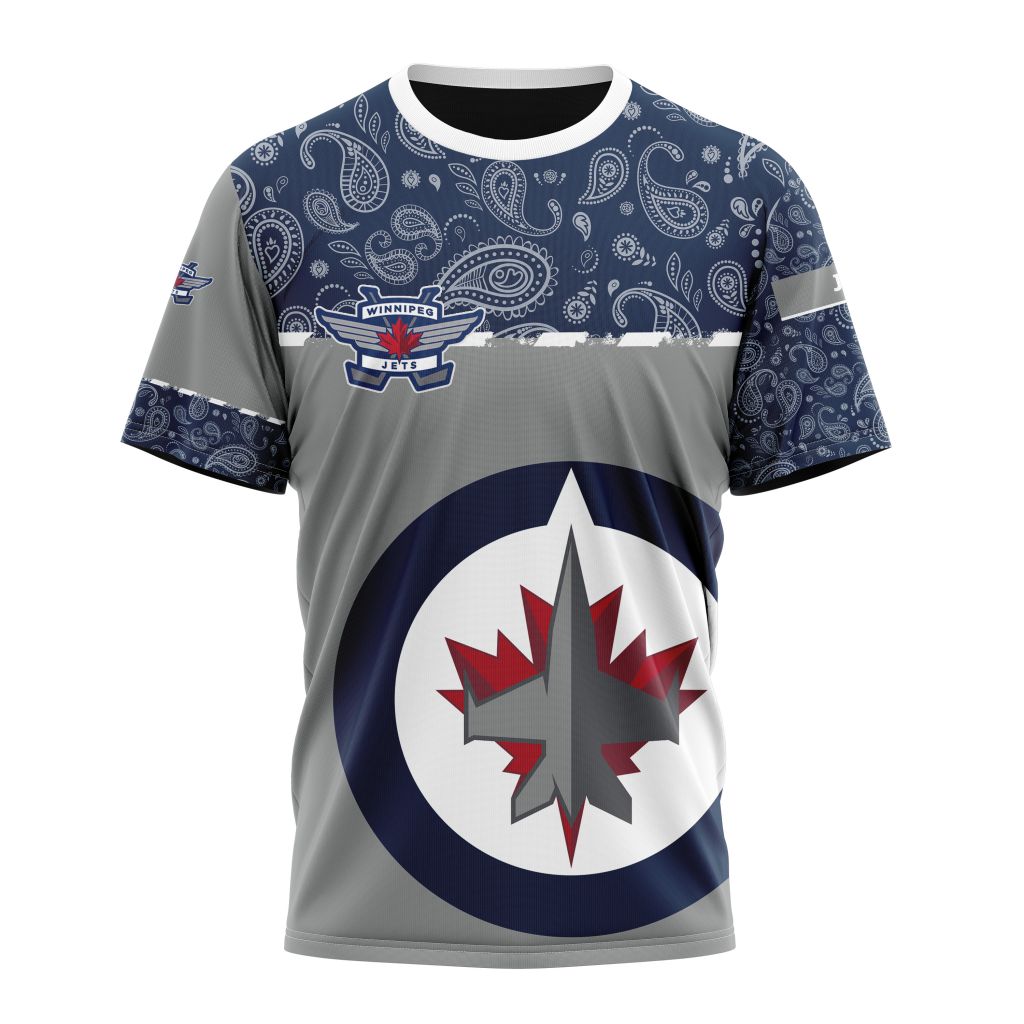 Winnipeg Jets Specialized Jersey Hockey With Paisley Personalized Name And Number T-Shirt Style Neasalamis.com