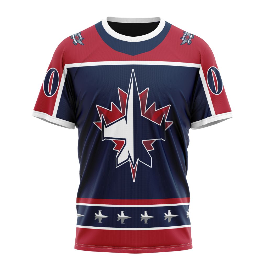 Winnipeg Jets Specialized Unisex Kits With Retro Concepts Personalized Name And Number T-Shirt Style Neasalamis.com