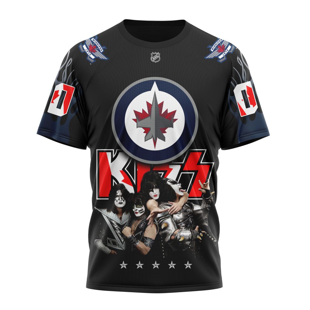 Winnipeg Jets X Kiss Specialized Design Personalized Name And Number T-Shirt Style 89363 Neasalamis.com