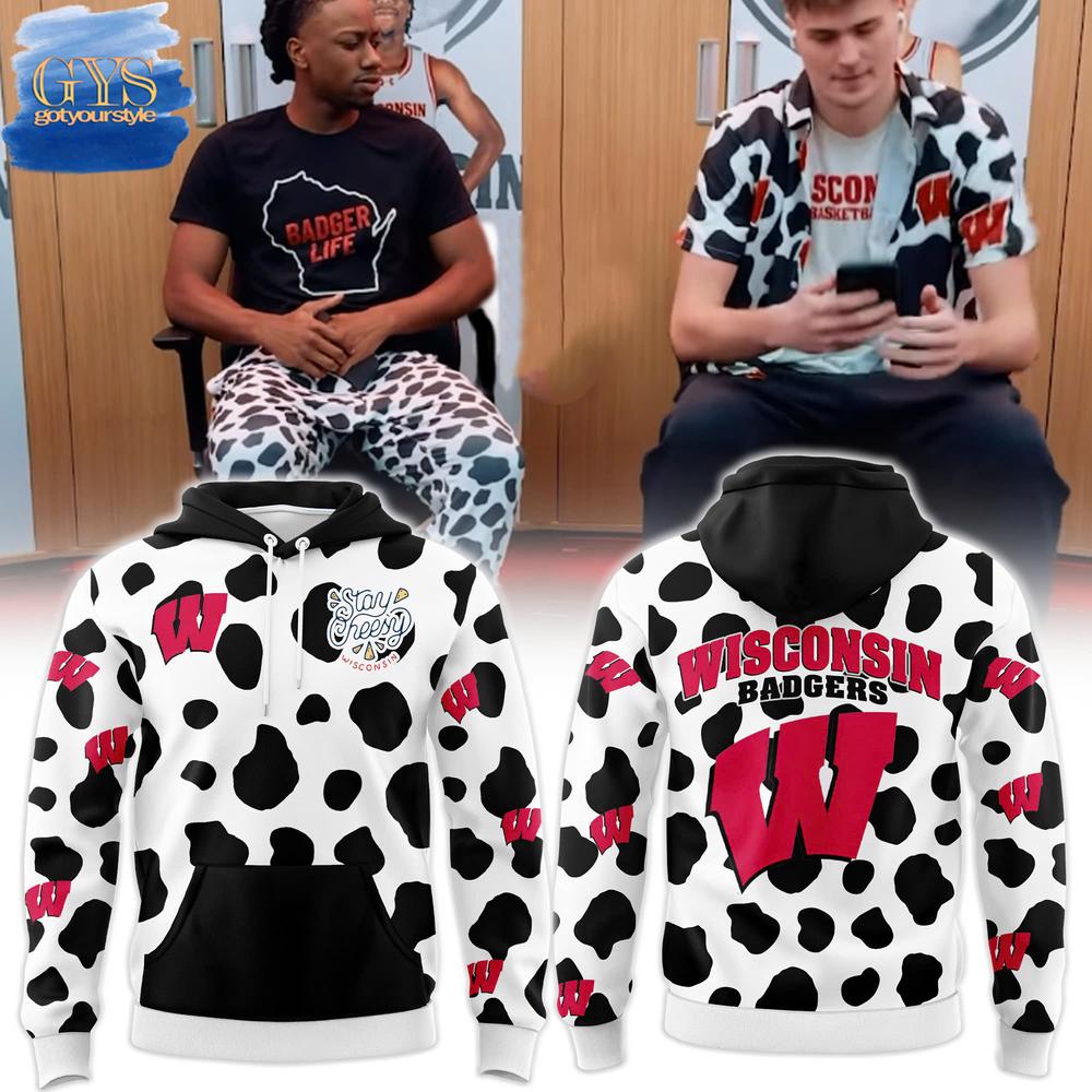 Wisconsin Badgers Dairy Cow Hoodie Neasalamis